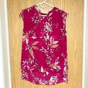 Worthington Medium Floral Tunic Sleeveless V-neck